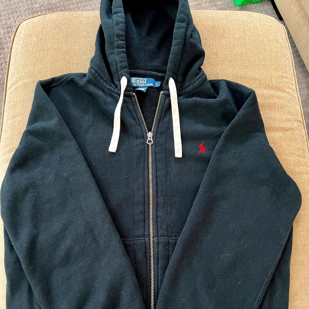 Men's Black Hooded Sweatshirt